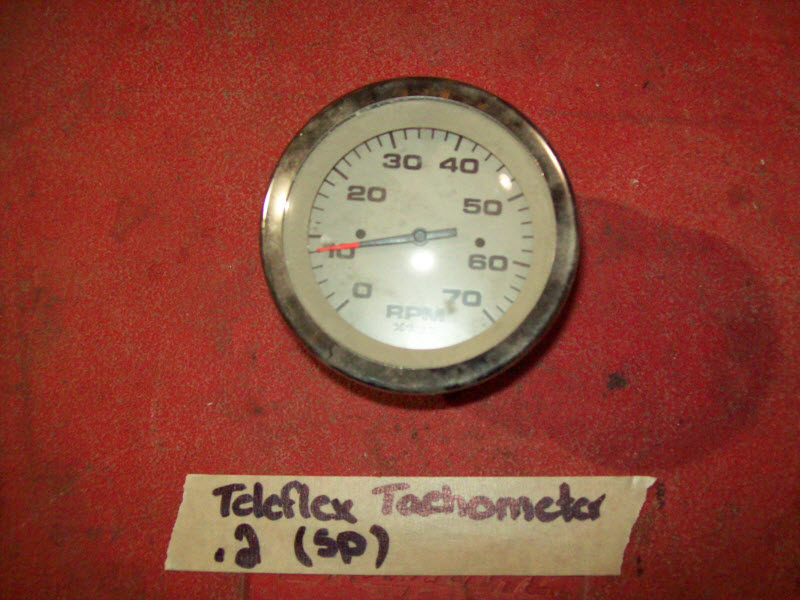 (image for) Teleflex Tachometer 7000 RPM Beige Silver 3 3/4"